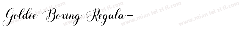 Goldie Boxing Regula字体转换